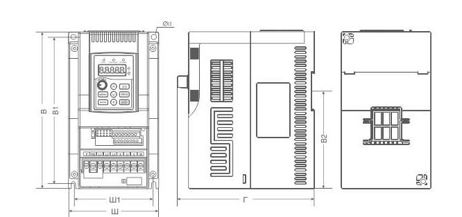 Частотный преобразователь INSTART SDI-G0.75-2B, 0,75кВт, 220В (4,7 А)